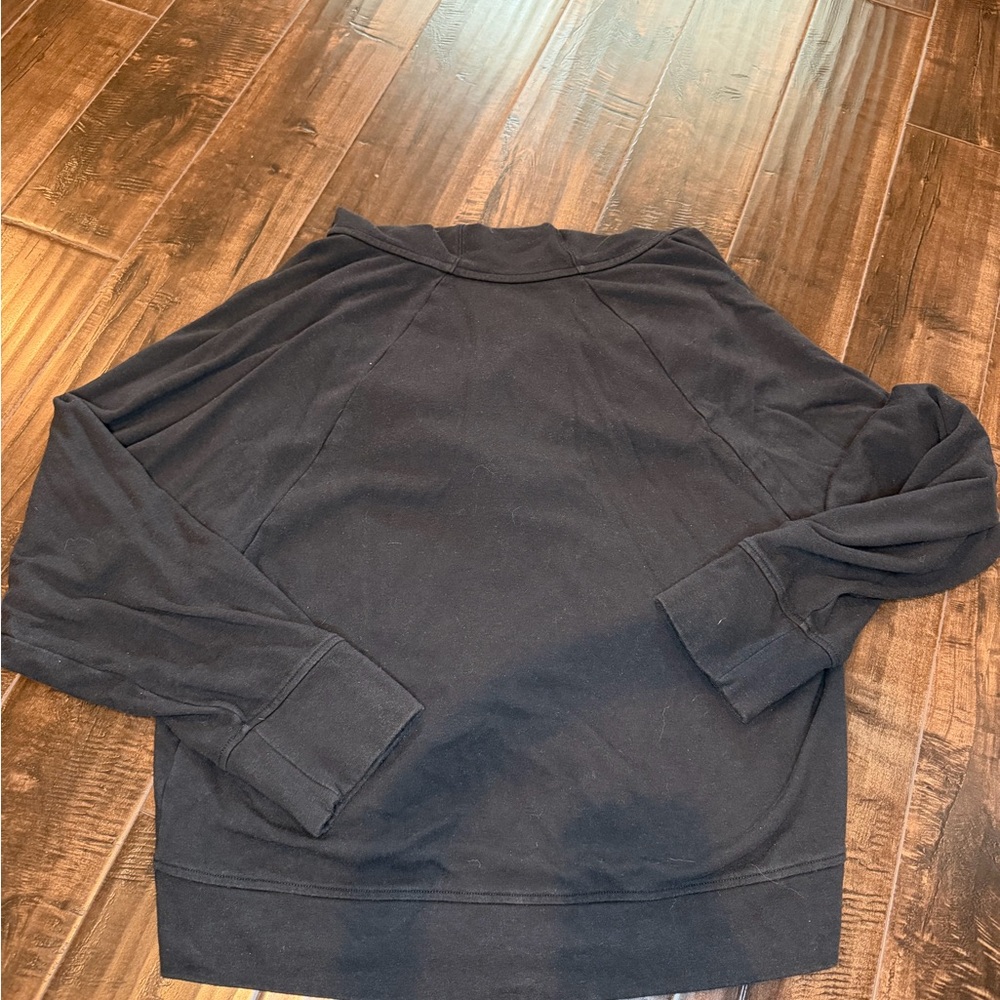 Fabletics Sydney Twist Front Hoodie Black Size XL Cropped Pullover LS1932925 - Picture 7 of 10